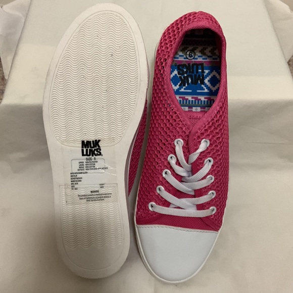 Hot Pink Muk Luks Sneakers - Picture 2 of 5